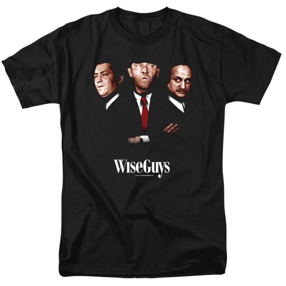 Three Stooges Wiseguys Men's 18/1 Cotton Short-Sleeve T-Shirt