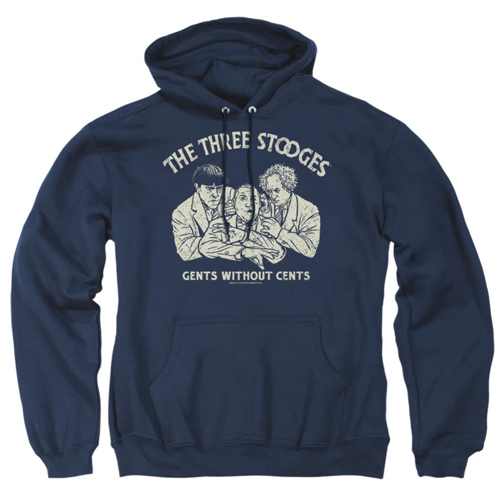 Three Stooges Without Cents Men's Pull-Over 75 25 Poly Hoodie