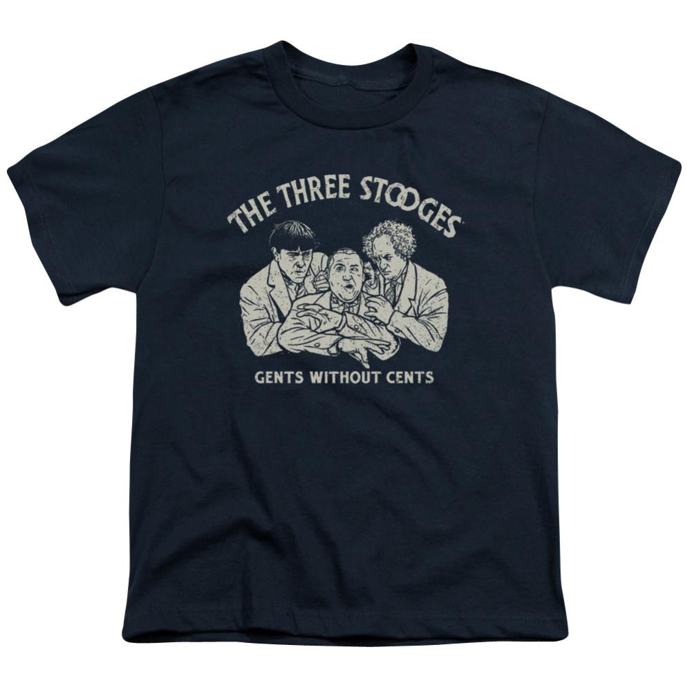 Three Stooges Without Cents Youth 18/1 100% Cotton Short-Sleeve T-Shirt