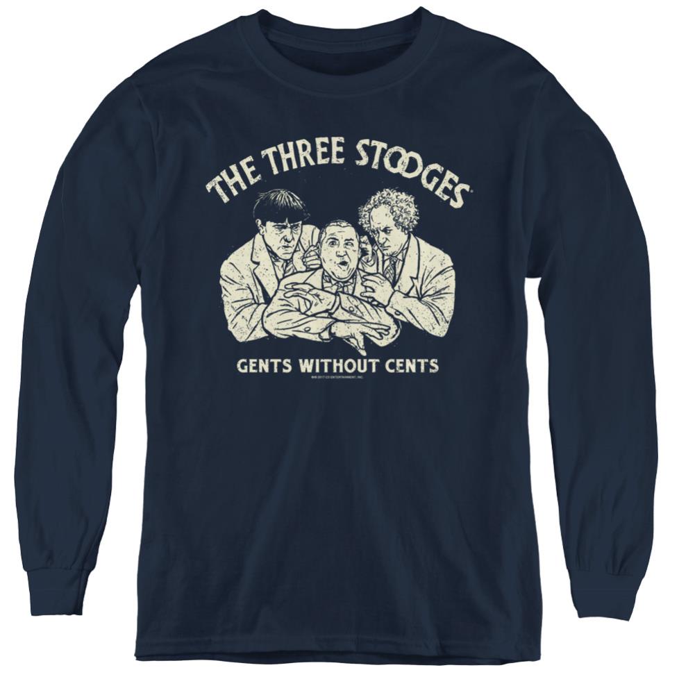 Three Stooges Without Cents Youth Long-Sleeve T-Shirt