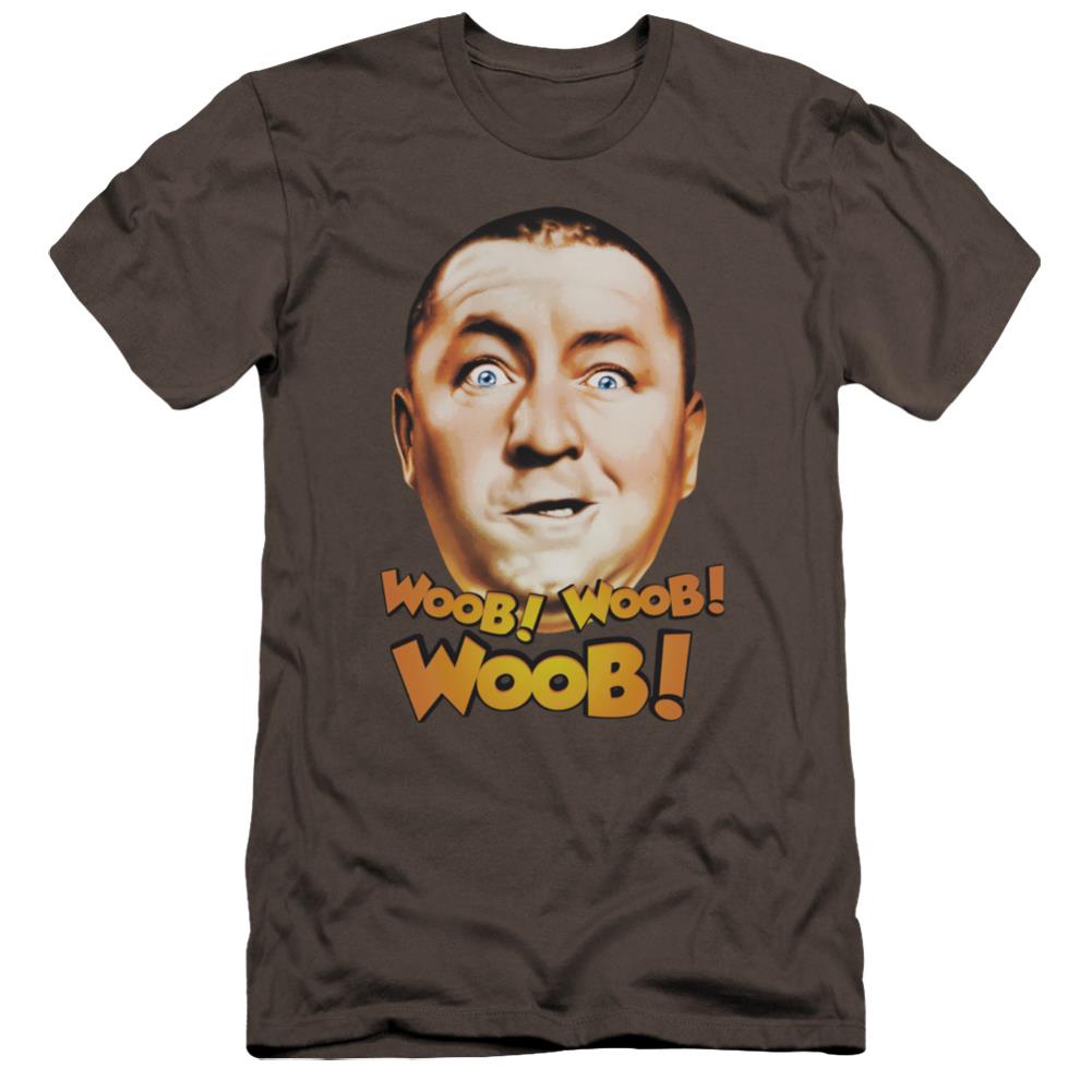 Three Stooges Woob Woob Woob Men's Ultra-Soft 30/1 Cotton Slim Short-Sleeve T-Shirt