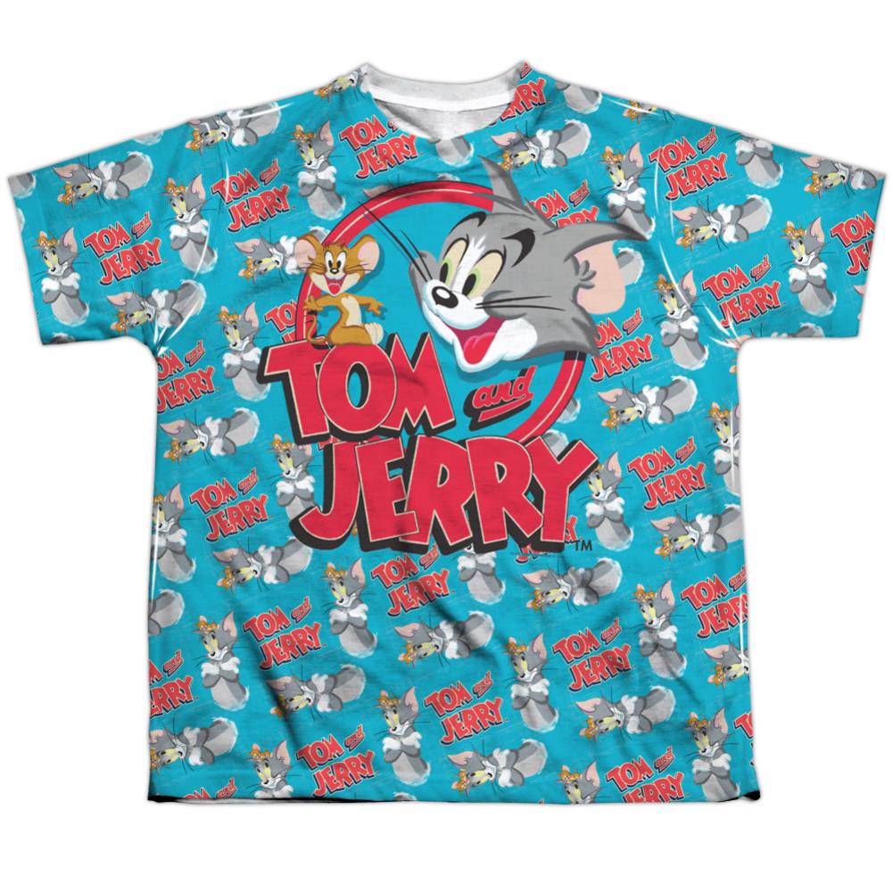 Tom And Jerry Double Trouble Youth Regular Fit Poly Short-Sleeve T-Shirt