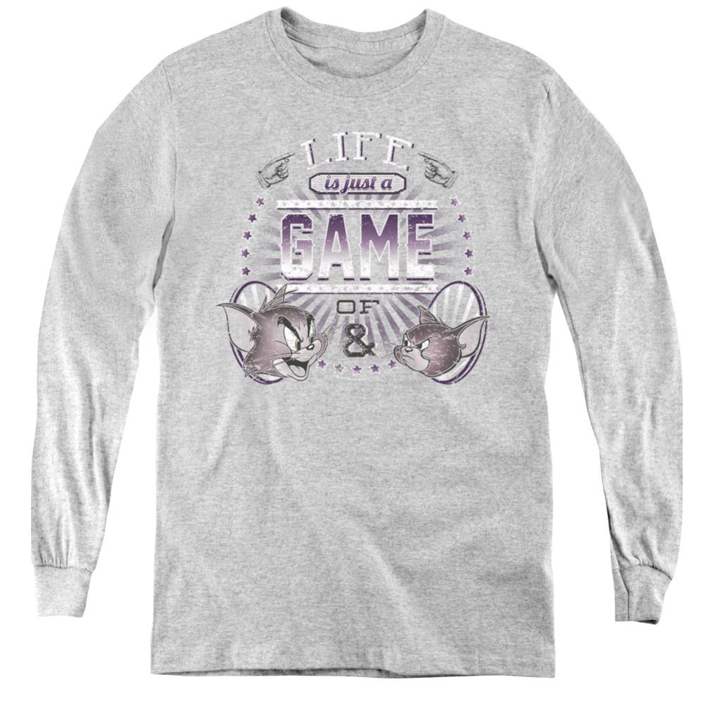 Tom And Jerry Life Is A Game Youth Long-Sleeve T-Shirt