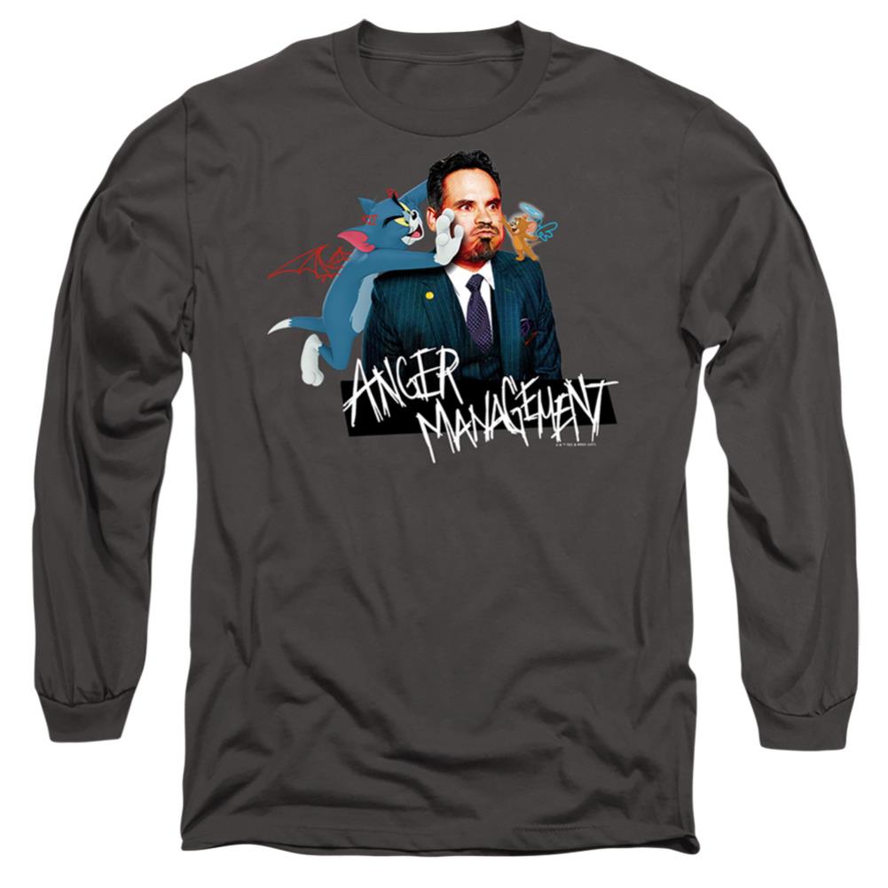 Tom And Jerry Movie Anger Management Men's 18/1 Cotton Long-Sleeve T-Shirt