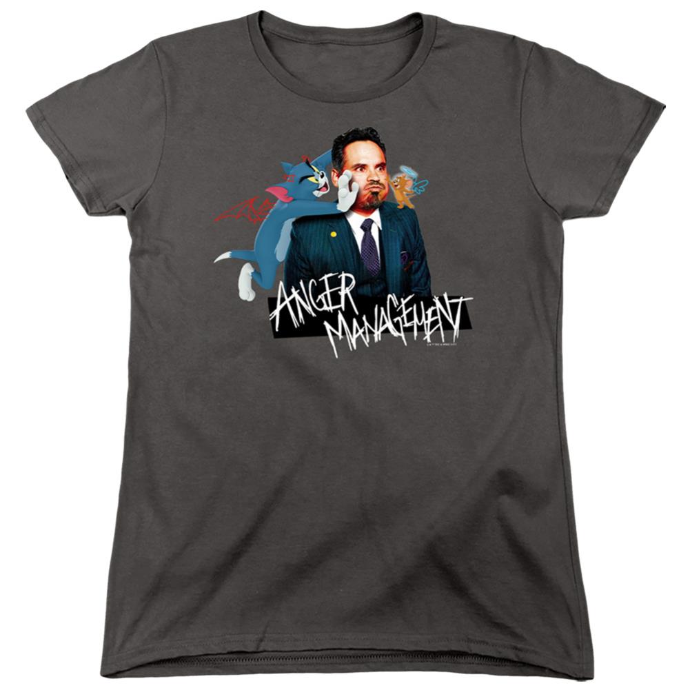 Tom And Jerry Movie Anger Management Women's 18/1 Cotton Short-Sleeve T-Shirt