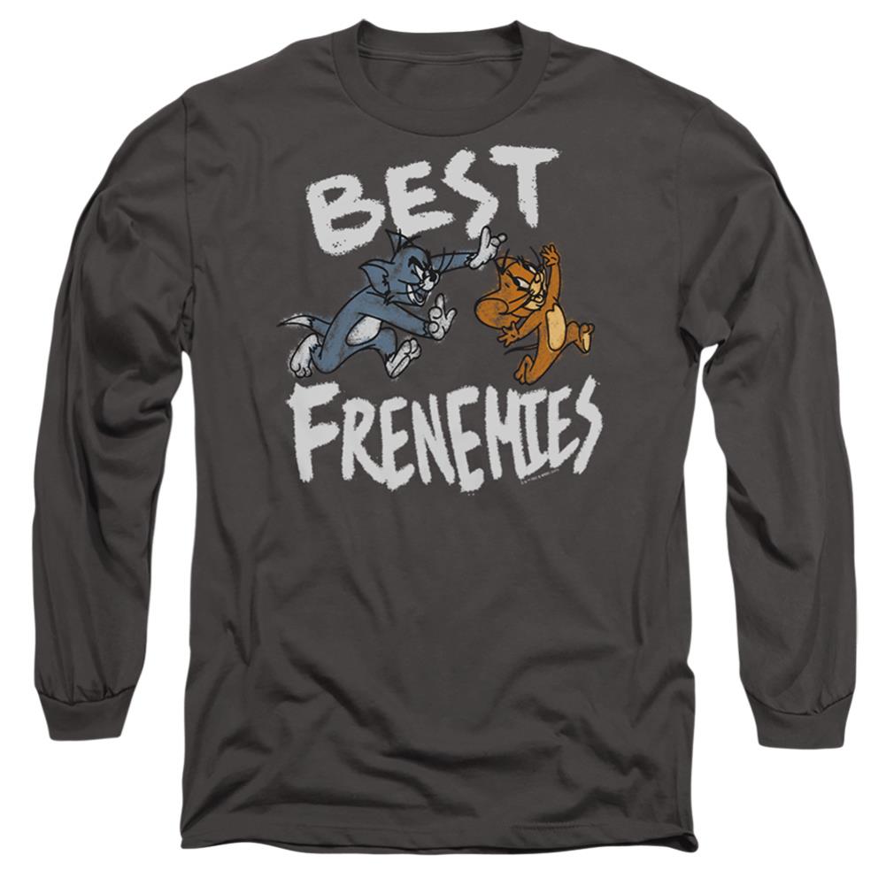 Tom And Jerry Movie Best Frenemies Men's 18/1 Cotton Long-Sleeve T-Shirt