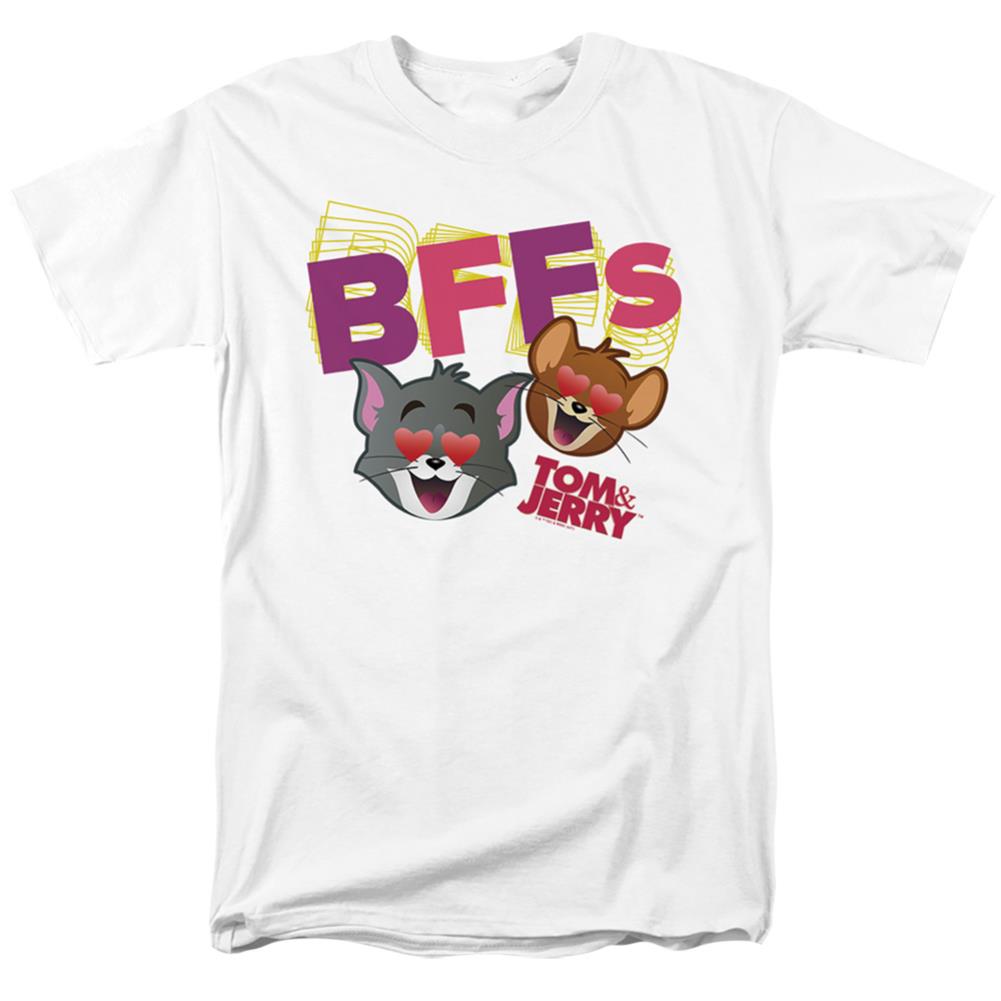 Tom And Jerry Movie Bffs Men's 18/1 Cotton Short-Sleeve T-Shirt