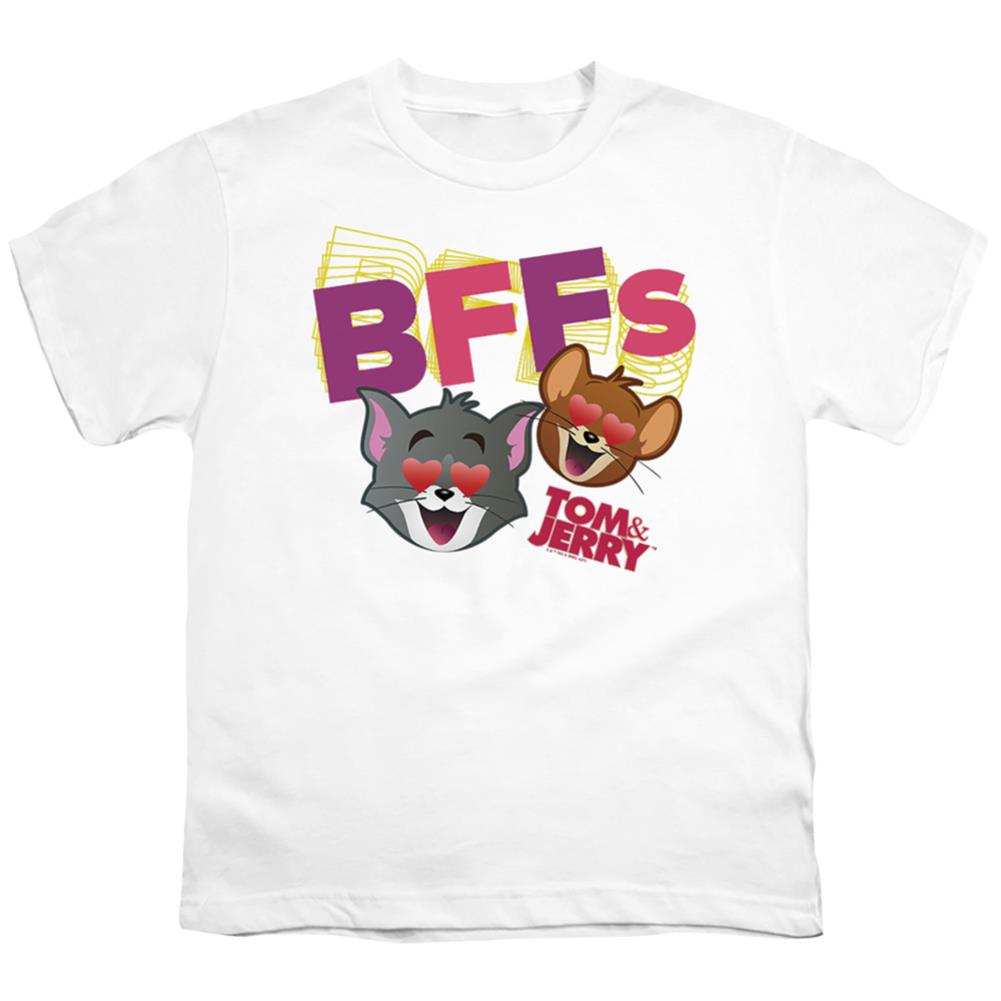 Tom And Jerry Movie Bffs Youth 18/1 100% Cotton Short-Sleeve T-Shirt