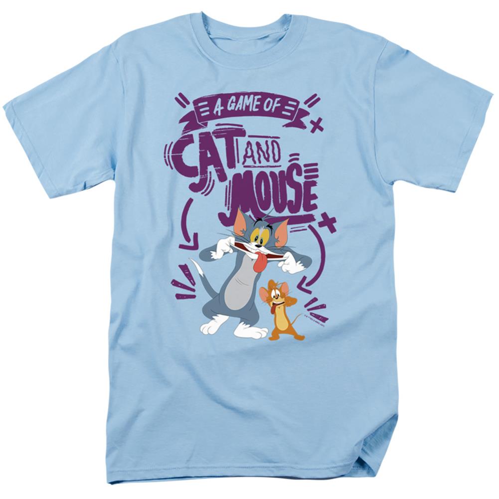 Tom And Jerry Movie Cat And Mouse Men's 18/1 Cotton Short-Sleeve T-Shirt
