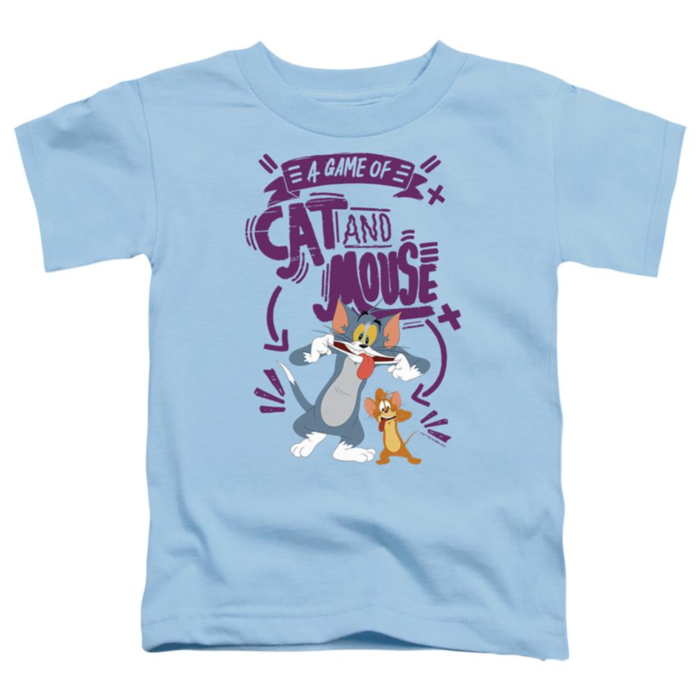 Tom And Jerry Movie Cat And Mouse Toddler 18/1 Cotton Short-Sleeve T-Shirt