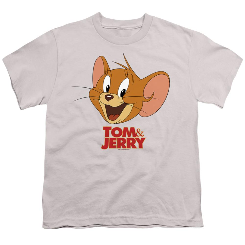 Tom And Jerry Movie Jerry Head Youth 18/1 100% Cotton Short-Sleeve T-Shirt