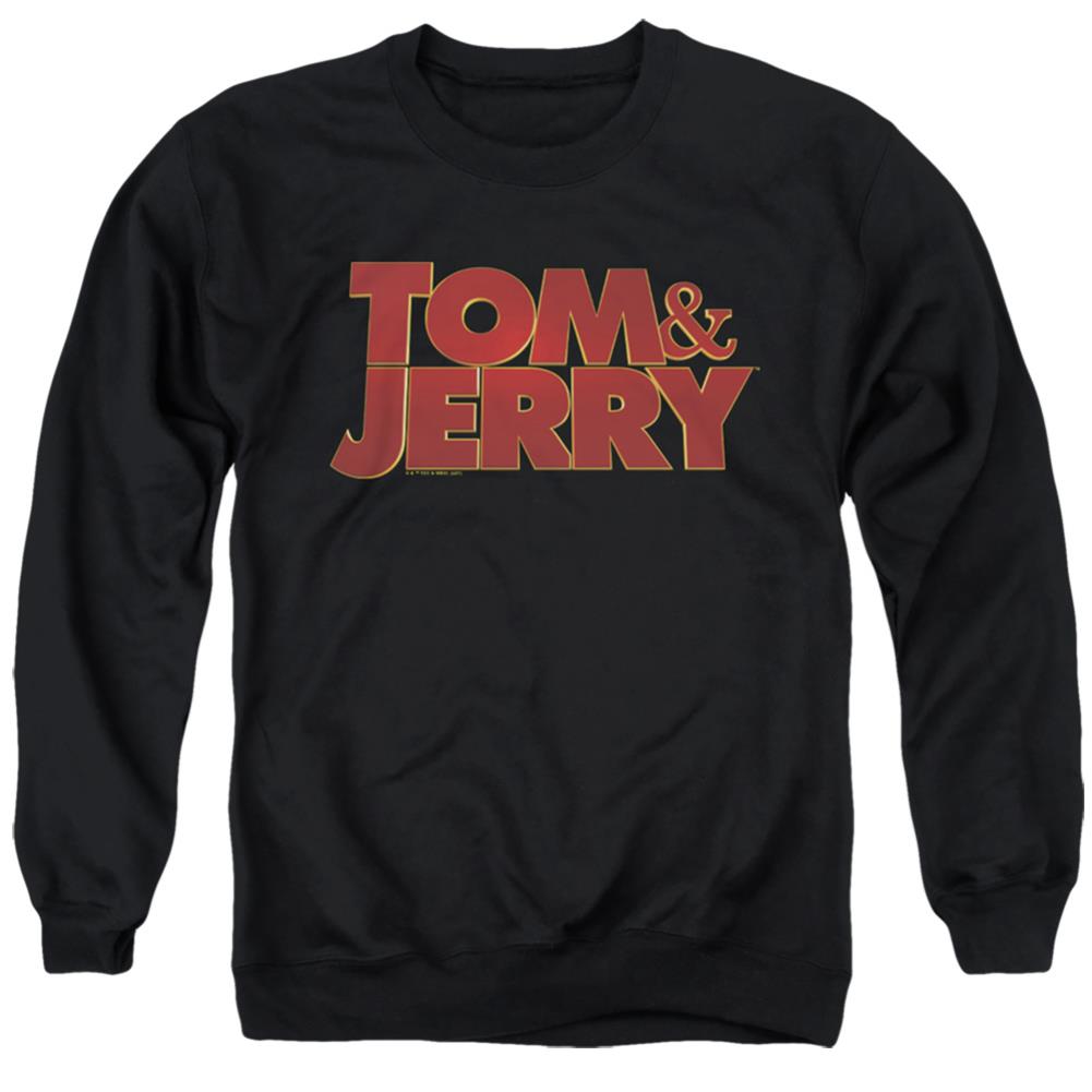 Tom And Jerry Movie Movie Logo Men's Crewneck 50 50 Poly Long-Sleeve T-Shirt