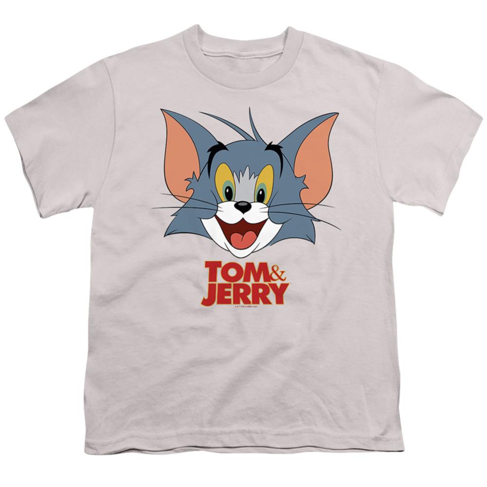 Tom And Jerry Movie Tom Head Youth 18/1 100% Cotton Short-Sleeve T-Shirt