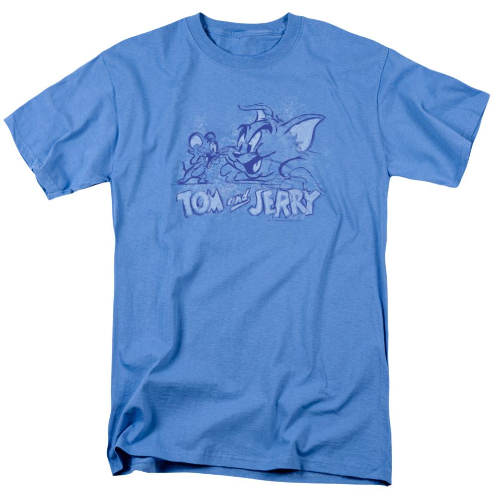 Tom And Jerry Sketchy Men's 18/1 Cotton Short-Sleeve T-Shirt