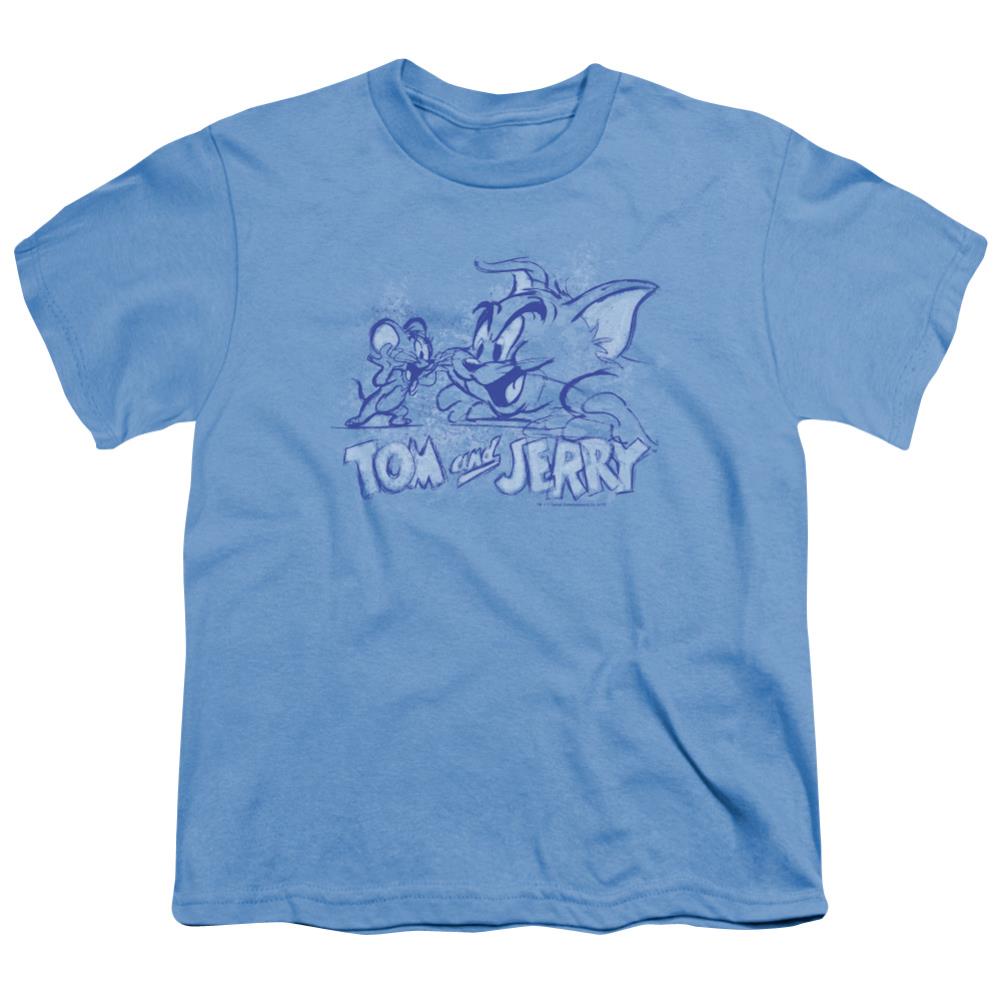 Tom And Jerry Sketchy Youth 18/1 100% Cotton Short-Sleeve T-Shirt
