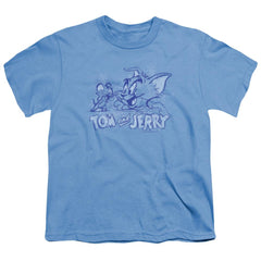 Tom And Jerry Sketchy Youth 18/1 100% Cotton Short-Sleeve T-Shirt