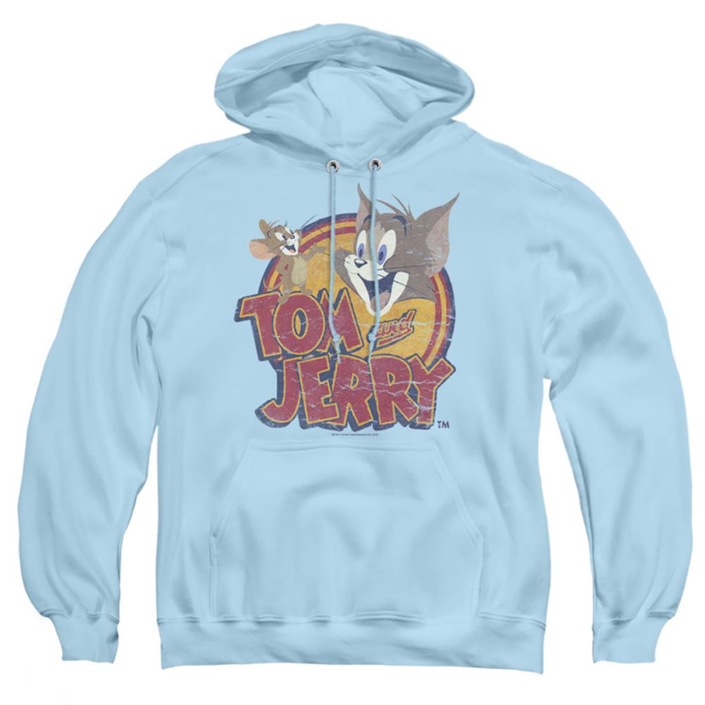 Tom And Jerry Water Damaged Men's Pull-Over 75 25 Poly Hoodie