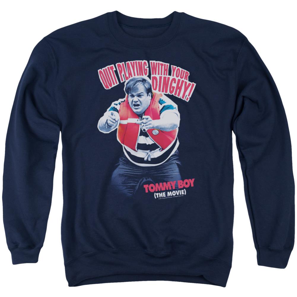 Tommy Boy Dinghy Men's Crewneck 50 50 Poly Long-Sleeve T-Shirt