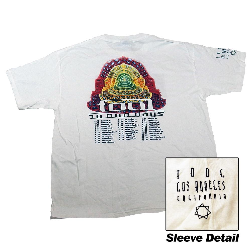 Tool Men's 10,000 Days White Los Angeles Tour T-Shirt