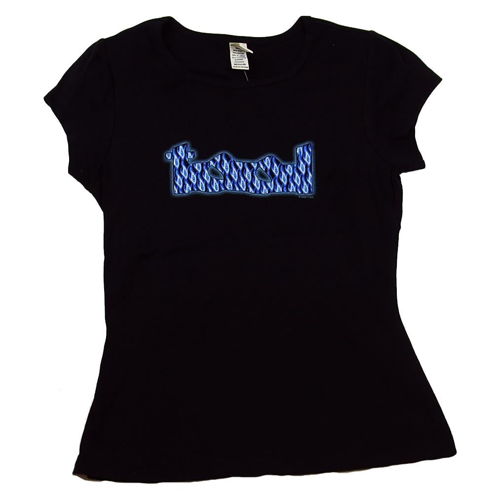 Tool Women's Blue Eye Logo Black Babydoll T-Shirt