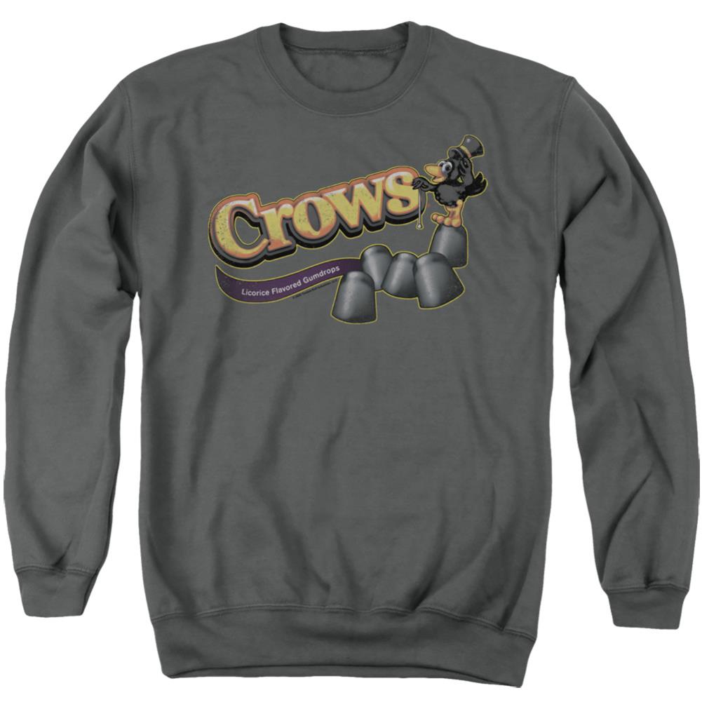 Tootise Roll Crows Men's Crewneck 50 50 Poly Long-Sleeve T-Shirt