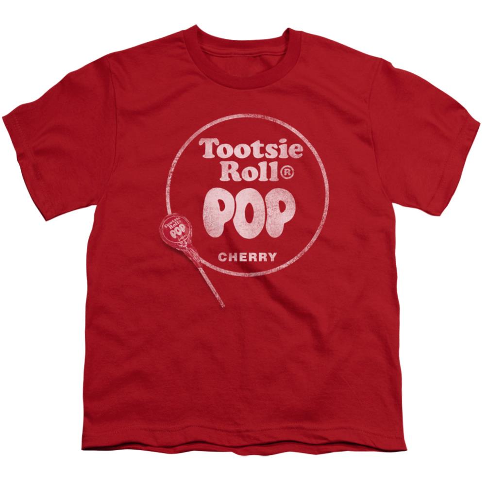 Tootsie Roll Tootsie Roll Pop Logo Youth 18/1 100% Cotton Short-Sleeve T-Shirt