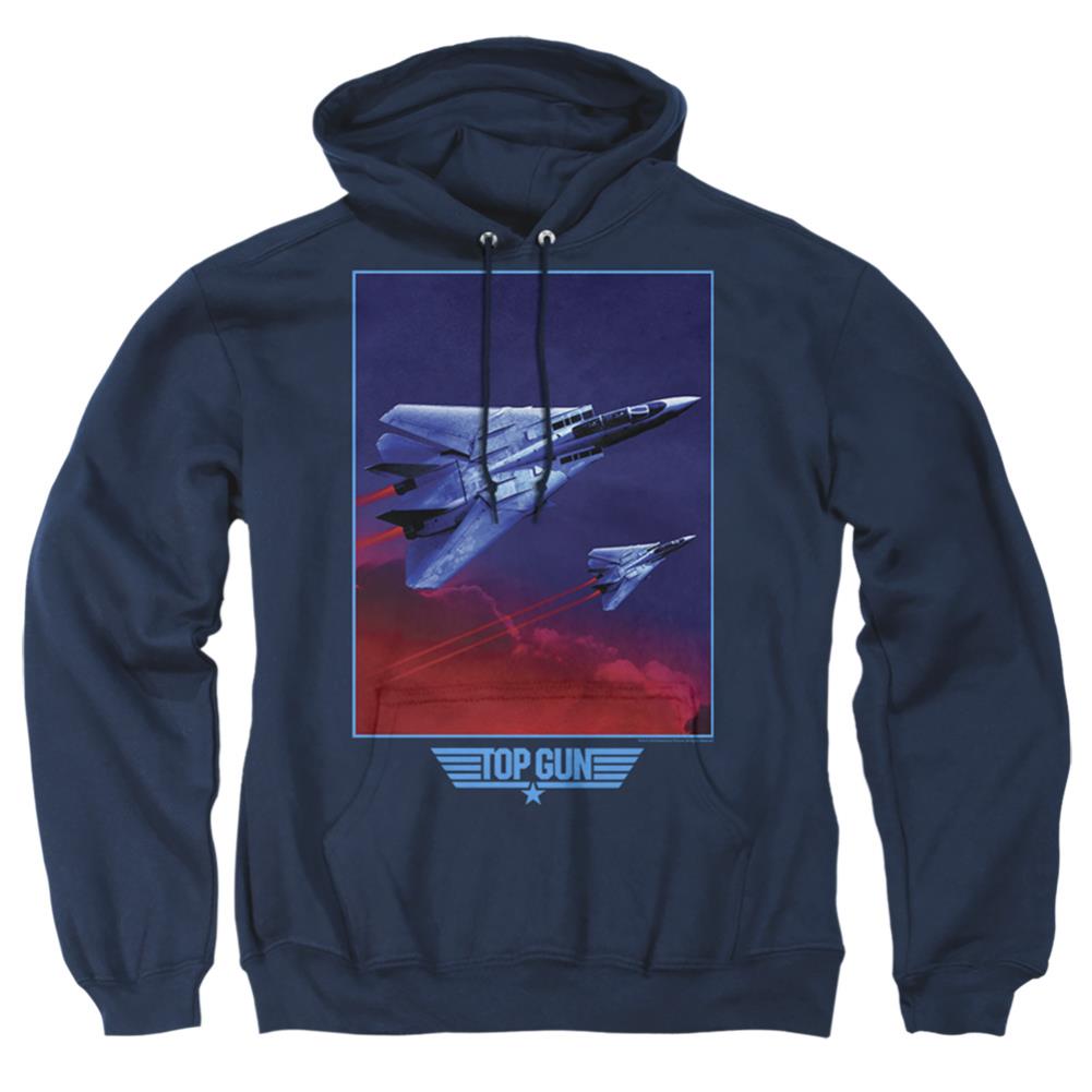 Top Gun Clouds Men's Pull-Over 75 25 Poly Hoodie