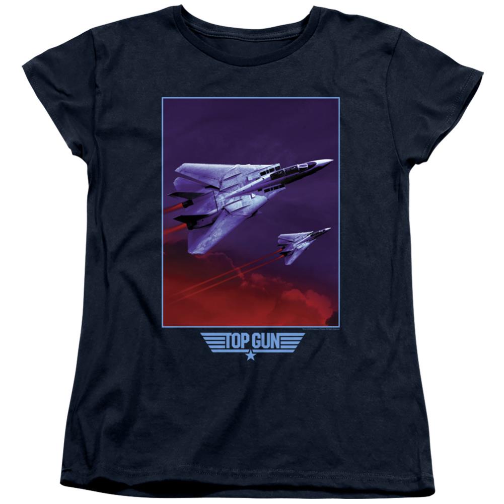 Top Gun Clouds Women's 18/1 Cotton Short-Sleeve T-Shirt