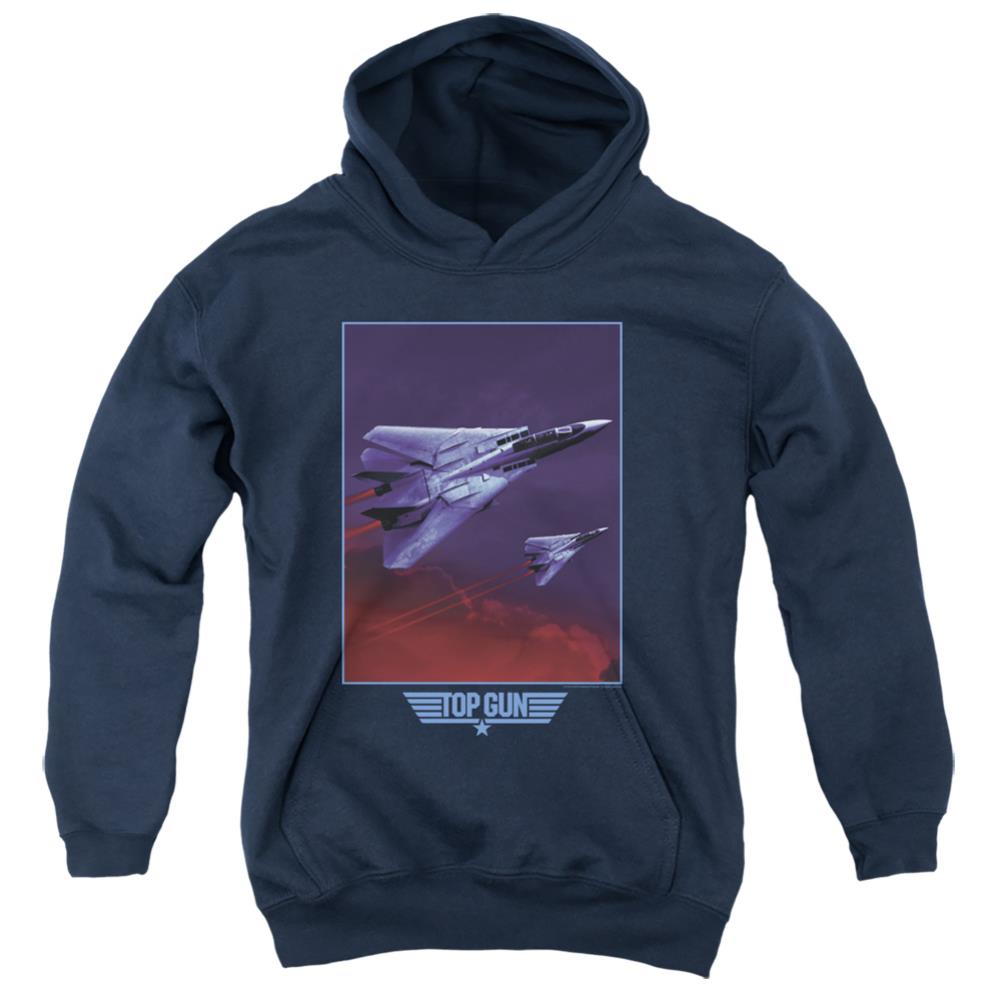 Top Gun Clouds Youth Cotton Poly Pull-Over Hoodie