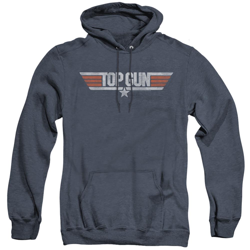 Top Gun Distressed Logo Men's Pull-Over Hoodie