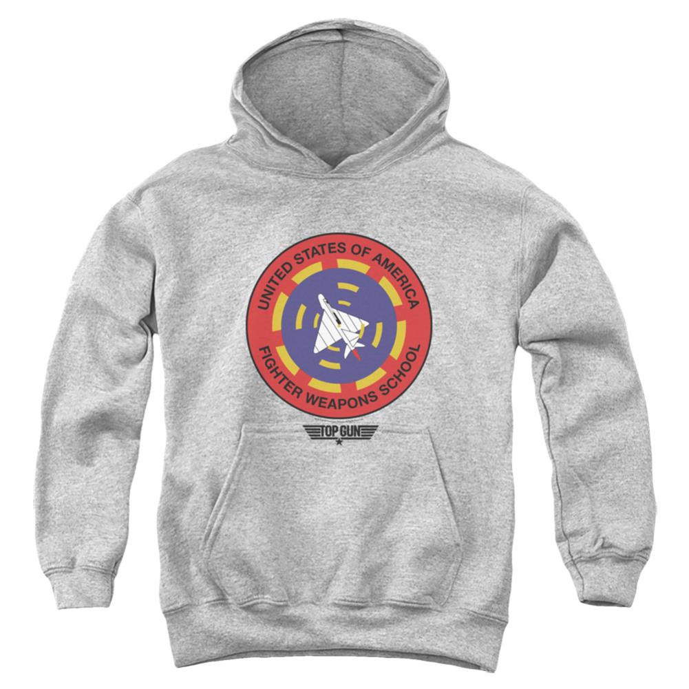 Top Gun Fighter Weapons School Youth Cotton Poly Pull-Over Hoodie