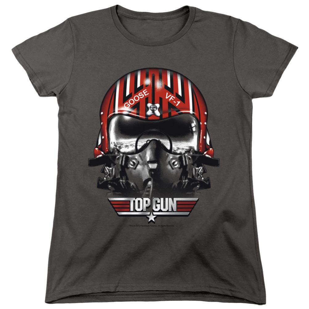Top Gun Goose Helmet Women's 18/1 Cotton Short-Sleeve T-Shirt