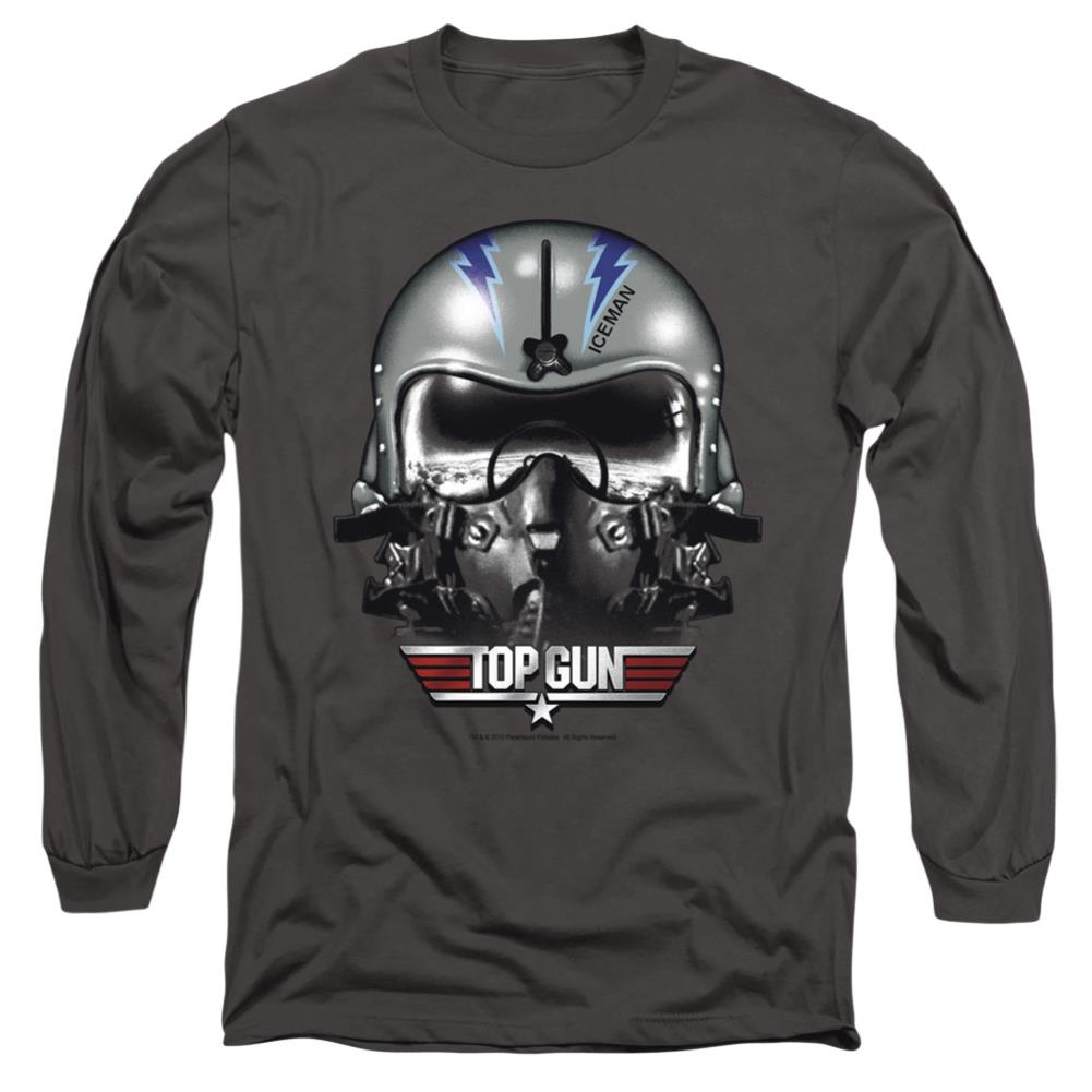 Top Gun Iceman Helmet Men's 18/1 Cotton Long-Sleeve T-Shirt