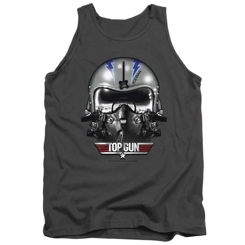Top Gun Iceman Helmet Men's 18/1 Cotton Tank Top