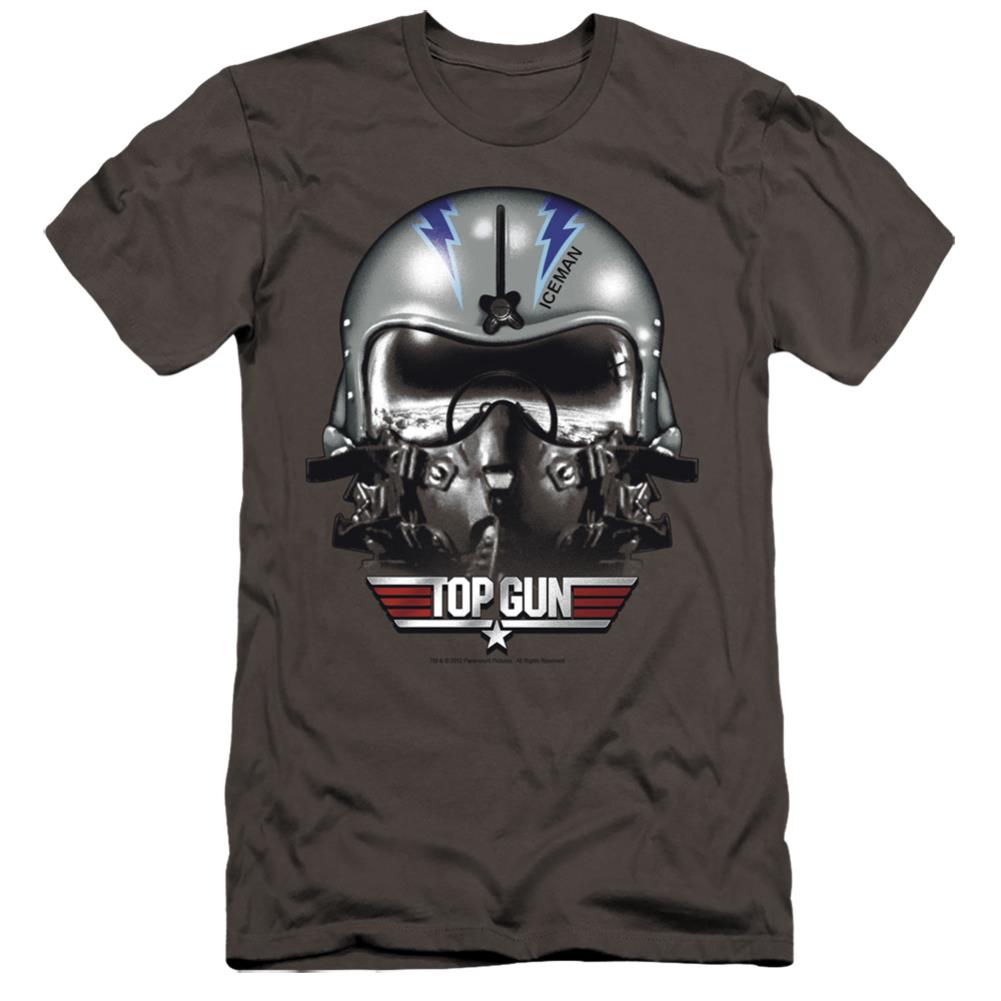 Top Gun Iceman Helmet Men's Ultra-Soft 30/1 Cotton Slim Short-Sleeve T-Shirt