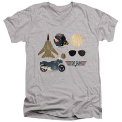 Top Gun Items Men's 30/1 Cotton Slim V-Neck T-Shirt