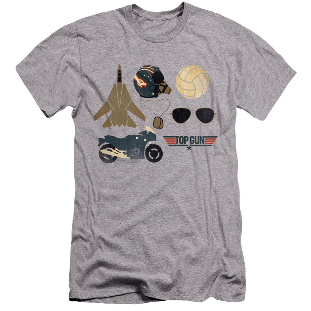 Top Gun Items Men's Ultra-Soft 30/1 Cotton Slim Short-Sleeve T-Shirt