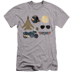 Top Gun Items Men's Ultra-Soft 30/1 Cotton Slim Short-Sleeve T-Shirt