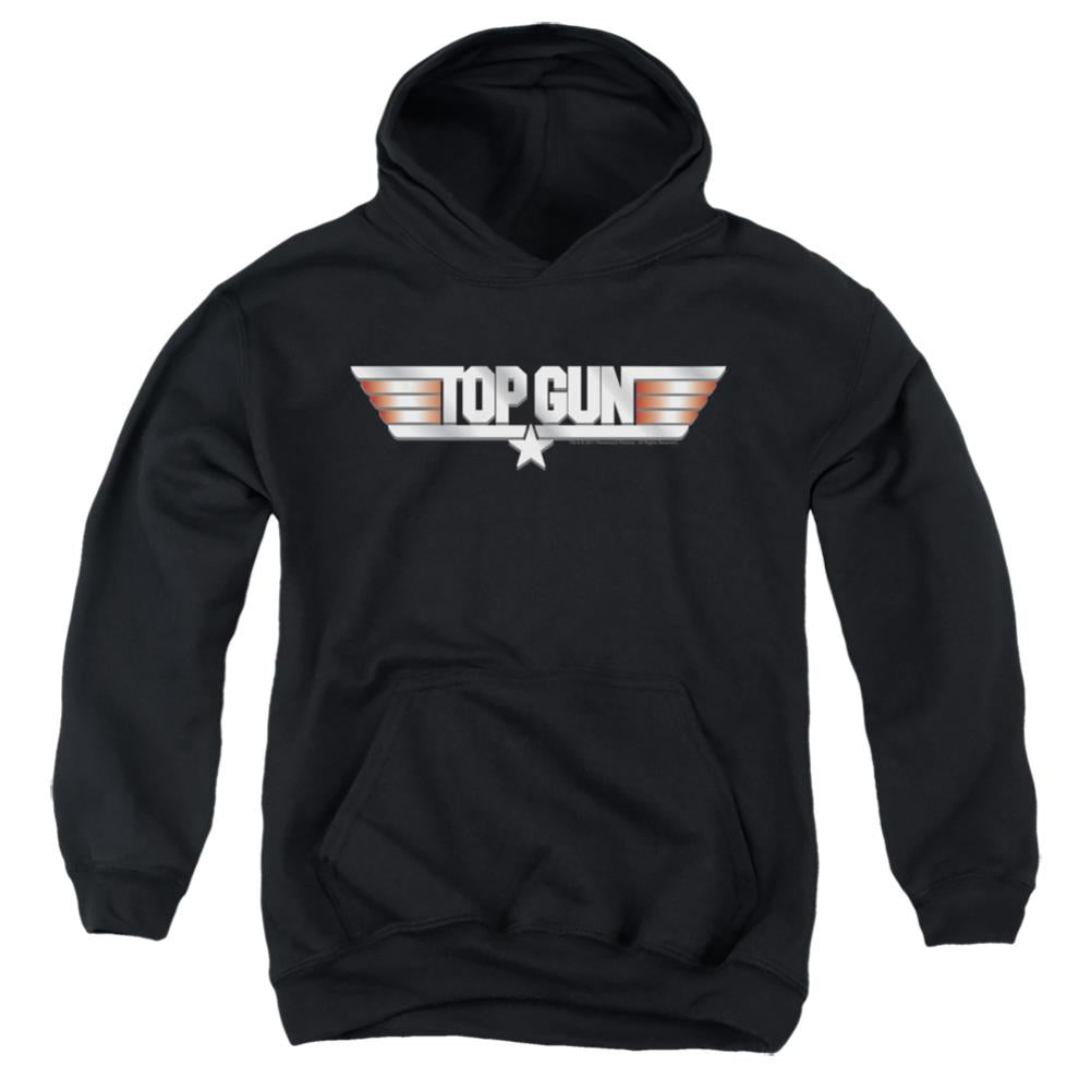 Top Gun Logo Youth Cotton Poly Pull-Over Hoodie