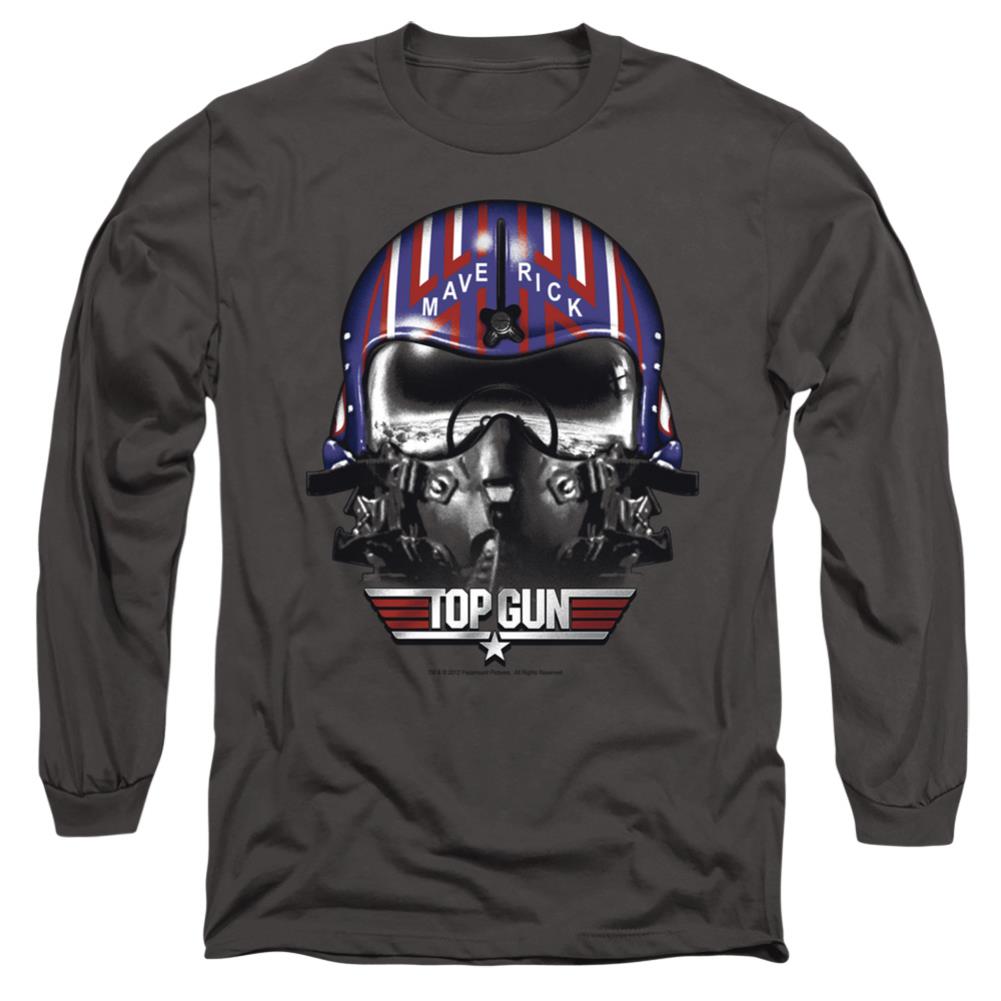 Top Gun Maverick Helmet Men's 18/1 Cotton Long-Sleeve T-Shirt