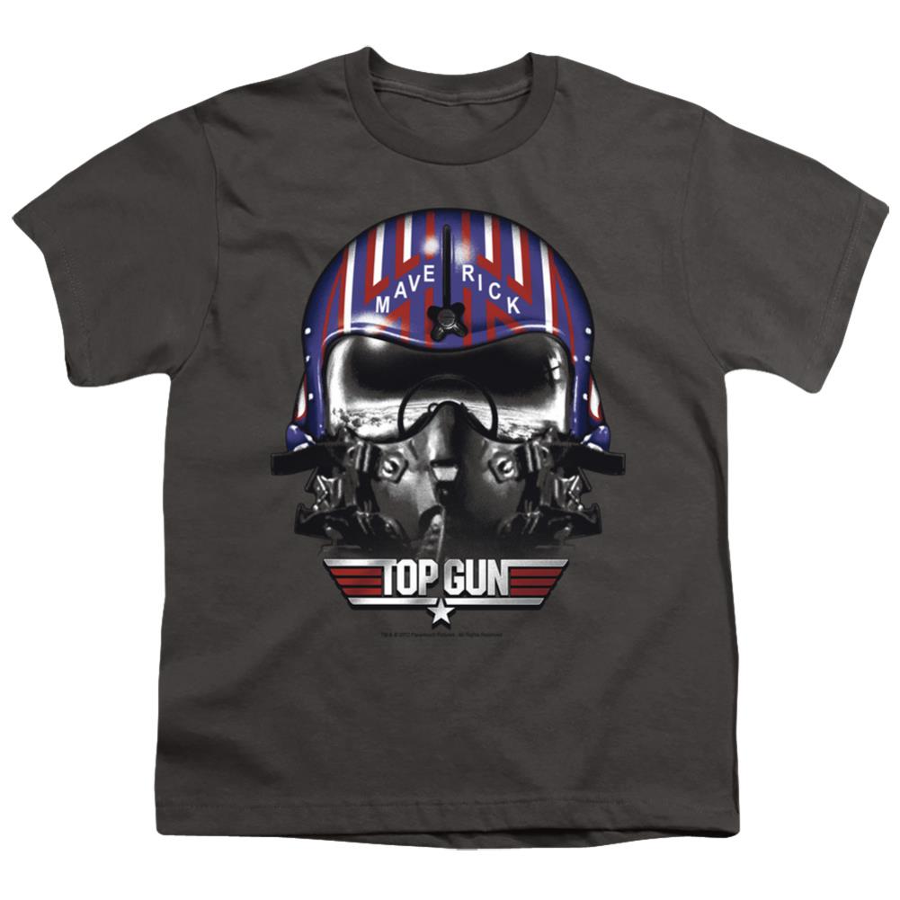 Top Gun Maverick Helmet Youth 18/1 100% Cotton Short-Sleeve T-Shirt