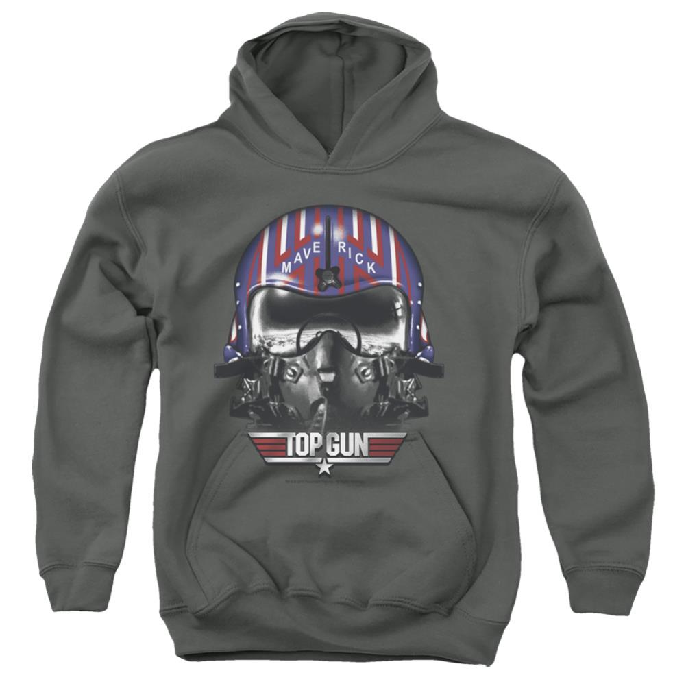 Top Gun Maverick Helmet Youth Cotton Poly Pull-Over Hoodie