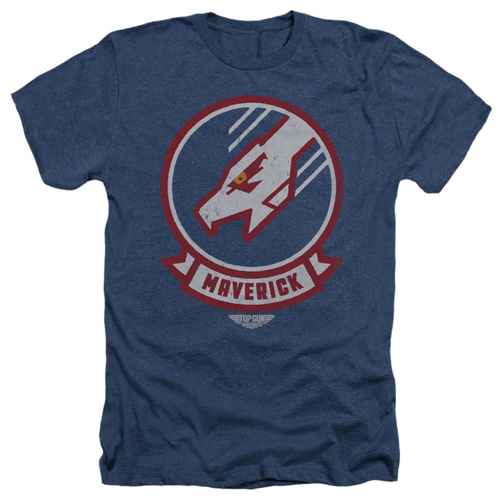 Top Gun: Maverick Maverick Call Sign Men's 30/1 Heather 60 40 Poly Short-Sleeve T-Shirt