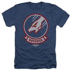 Top Gun: Maverick Maverick Call Sign Men's 30/1 Heather 60 40 Poly Short-Sleeve T-Shirt