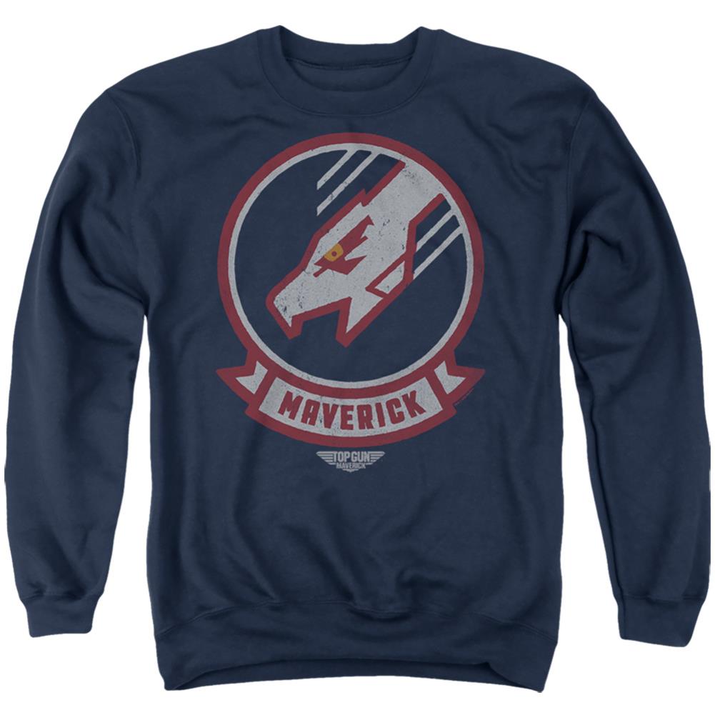 Top Gun: Maverick Maverick Call Sign Men's Crewneck 50 50 Poly Long-Sleeve T-Shirt
