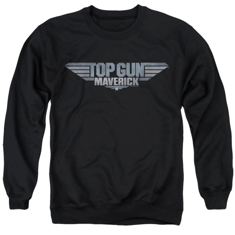 Top Gun: Maverick Maverick Logo Men's Crewneck 50 50 Poly Long-Sleeve T-Shirt