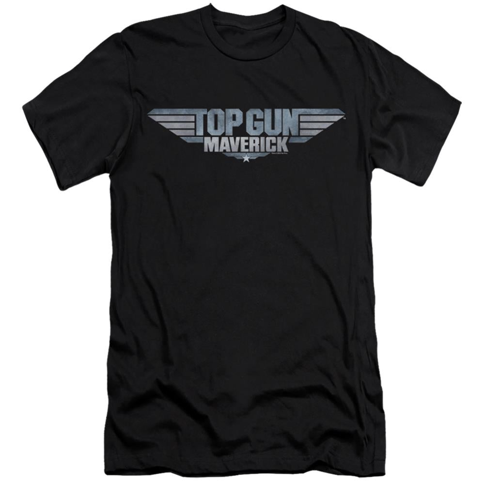Top Gun: Maverick Maverick Logo Men's Ultra-Soft 30/1 Cotton Slim Short-Sleeve T-Shirt