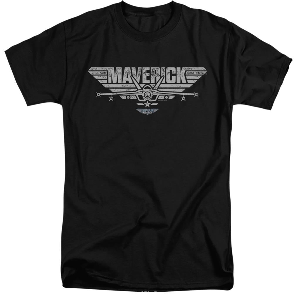 Top Gun: Maverick Maverick Plane Logo Men's 18/1 Tall Cotton Short-Sleeve T-Shirt