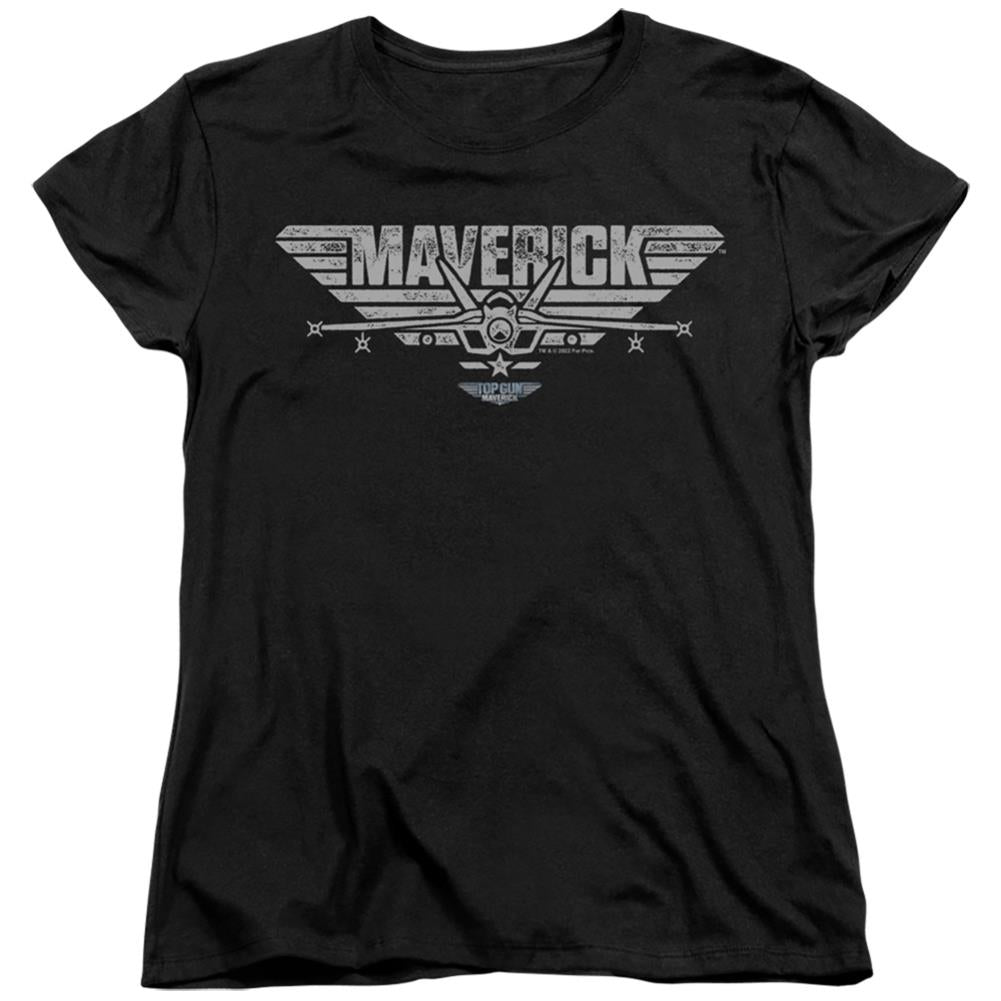 Top Gun: Maverick Maverick Plane Logo Women's 18/1 Cotton Short-Sleeve T-Shirt
