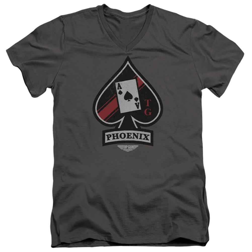Top Gun: Maverick Phoenix Call Sign Men's 30/1 Cotton Slim V-Neck T-Shirt